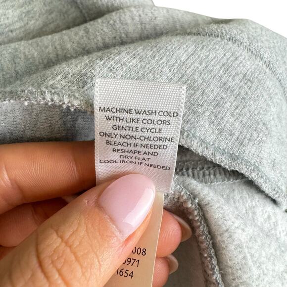 J. Jill Pure Jill Gray Collarless Layering Business Casual Warm Sweatshirt Vest - Picture 11 of 11